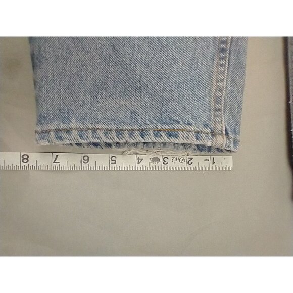 VTG Levi's 560 Jeans Men 34x36 Blue Light Wash Loose Fit Tapered Leg Red Tab Y2K - Picture 5 of 11